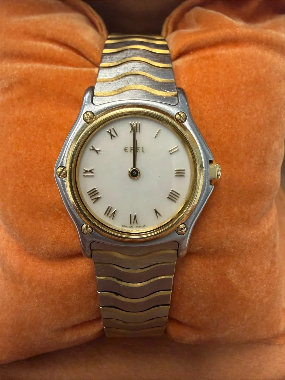Vintage Ebel Sport Classic 18k Yellow Gold and Stainless Steel Watch